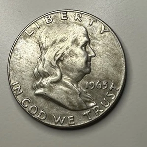 Medio dólar Franklin T23 1963-D - Imagen 1 de 2