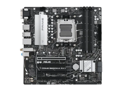 ASUS Prime B650M-A AX II AMD B650(Ryzen 7000) Micro-ATX motherboard(DDR5 - Image 1 of 4