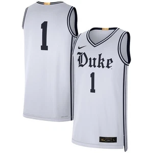 #1 Duke Blue Devils Nike Limited Authentic NCAA Jersey - White - Men's LARGE - Picture 1 of 3
