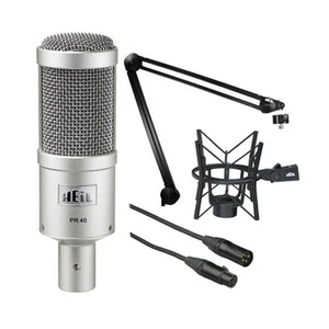 HeiL Sound PR 40 Dynamic Cardioid Studio Microphone Bundle with PRSM Shock Mo... - Picture 1 of 5