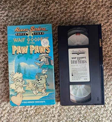 Waif Goodbye Paw Paws Video Tape 1989 Rare Hanna Barbera Super Stars Cartoon HTF - Image 1 of 4