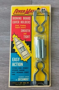 Antique Cover Mate Ironing Board Cover Holders Slip Seal Co Made In U.S.A. - Picture 1 of 6