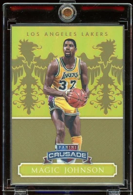 2014-15 Panini Excalibur Crusade MAGIC JOHNSON #148 Gold /10 - Image 1 of 2