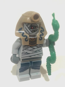 Lego Pharaoh's Quest Mummy Warrior Minifigure Minifig Snake PHA011 7325