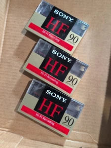 Sony HF Leere Audiokassetten Kassetten 90 Minuten High Fidelity 3 Neu Versiegelt - Bild 1 von 1