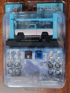 M2 Machines Modellbausatz CHASE 1978 Dodge Adventurer blau-weiß 1 64 37000-77 - Bild 1 von 2