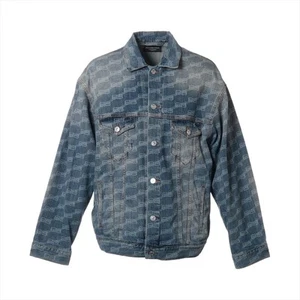 Balenciaga 22 years Cotton Denim Jacket XS Men's Blue 675208 BB monogram - Picture 1 of 9