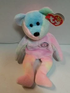 Ty Beanie Buddy “B.B. Bear” the Happy Birthday Bear 14" MWMT - Picture 1 of 2