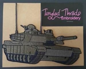 Parche bordado tanque M1 Abrams viene en 2 tamaños - Imagen 1 de 4