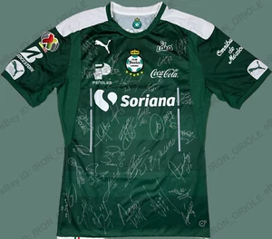 2017 Club Santos Laguna equipo firmado por el partido Puma juego gk camiseta #1 J. Orozco - Imagen 1 de 4