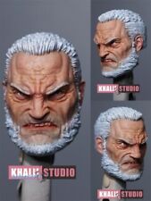 Painted 1:12 Angry Logan Wolverine Head Sculpt For 6" Male ML Mezco Figure Body