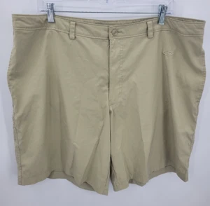 Champion C9 Shorts Mens 42 Tan Khaki Flat Front Casual Pockets Performance Chino - Picture 1 of 9