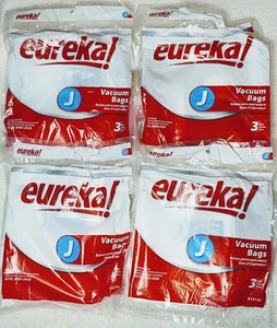 4 X Genuine Eureka Style J Vacuum Bag 61515C - (12 Bags) NEW Sealed Ships Fast - Picture 1 of 4