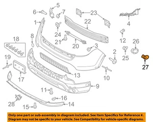 Componentes de parachoques delantero Ford OEM 11-19 Explorer - bisel BB5Z15C872ABPTM - Imagen 1 de 2