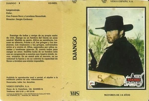 DJANGO (1) / SPANISH VIDEO SLEEVE / VIDEO ESPANA LABEL / SERGIO CORBUCCI - Picture 1 of 2