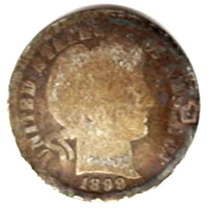 1899 Barber Dime en BUEN estado ~ POR FAVOR VEA EL ESCANEO stk 11 - Imagen 1 de 5