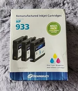 ¡NUEVO! Cartucho de tinta para impresora de inyección de tinta para HP 933 paquete múltiple amarillo cian magenta. - Imagen 1 de 6
