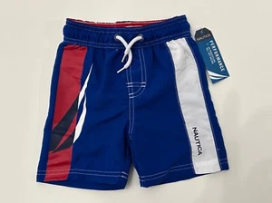 BIG Boy's Toddler Nautica Performance 50+ UPF UV Protection Swimsuit Swim Trunk - Picture 1 of 2