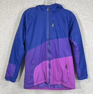Arctix Frost Kid’s Jacket Large Insulated Hooded Ski Snowboard Coat Purple Blue - Picture 1 of 14