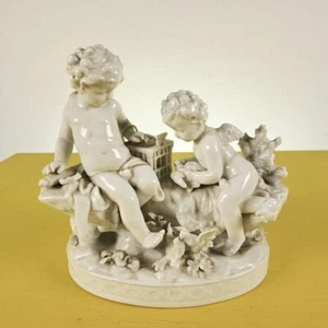scultura putti in porcellana capodimonte - Imagen 1 de 10