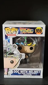 Funko Pop Doc 959 Doc Con Casco Regreso al Futuro Películas Pop Doc Brown - Imagen 1 de 8