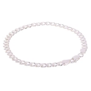 925 Sterling Silver Solid Cuban Link Bracelet 6mm 9" 12.2grams - Picture 1 of 3