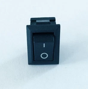 5 Mini Rocker Switch Latching Push Button Black SPST On Off 250V 6A 125V 10A - Picture 1 of 6
