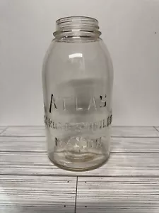 Vintage Atlas Mason Clear Glass Canning Jar - Picture 1 of 6