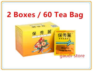 Bioslim Tea Bio Slim Mild Laxative Herbal Tea Bags ( 60 Teabags) 保秀麗窈窕茶 x 2 - Picture 1 of 3