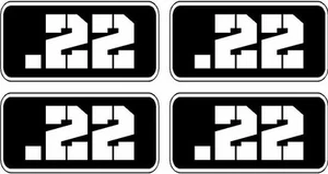 4 - .22 Ammo Can Decal 4 PACK 3"x1.5" Molon Labe 22 Bullet Vinyl Sticker RCTNGL - Bild 1 von 1