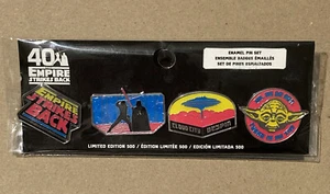 Star Wars 40th The Empire Strikes Back 4 Pin Set Target LE 500 - Picture 1 of 5