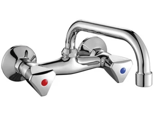 Waschtischarmatur in Silber NORM Badarmatur Waschtischbatterie Wasserhahn - Bild 1 von 2