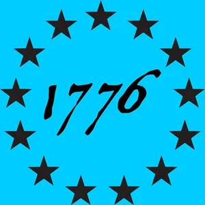 1776 Stars Decal Patriotic Sticker Betsy Ross Vinyl 2nd Amendment Molon Labe - Picture 1 of 2