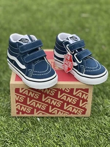 Sk8 Mid Reissue V Size 4 Toddler Sea/true White Shoes - Picture 1 of 2