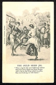 Ireland Postcard "The Ould Irish Jig" c1906 - Unposted / Undivided - Picture 1 of 2