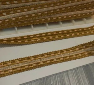  Hermoso Melón Dorado Borlas y Corbatas Renee's 7/8" Borde Trenzado - Por Yarda - Imagen 1 de 4