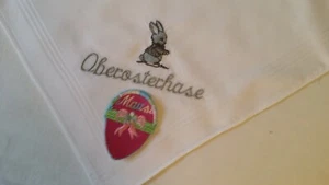Ostertaschentuch mit Hase gestickt oder - Bild 1 von 12