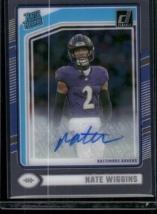 2024 Clearly Donruss Nated Wiggins #89 - Rated Rookie Base Auto - Picture 1 of 2