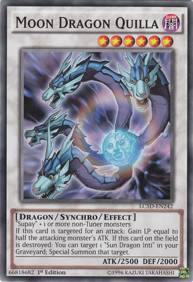 YU-GI-OH, MOON DRAGON QUILLA, C, LC5D-EN242, 1. Edition, TOP - Bild 1 von 1