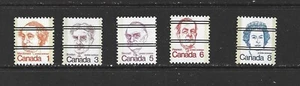 CANADA - 1973 CARICATURE PRECANCELS - SCOTT 586xx TO 593xx - MNH - Picture 1 of 1