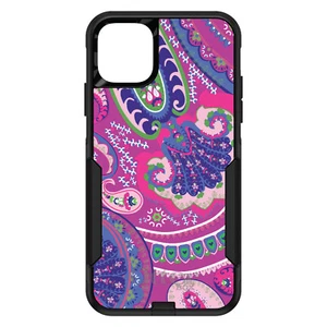 OtterBox Commuter for Apple iPhone (Pick Model) Pink Purple Green Paisley - Picture 1 of 24