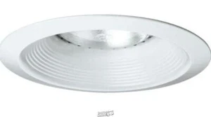 Progress Lighting-6 in. White Finish Recessed Baffle Trim 7-3/4 in. diameter - Picture 1 of 2