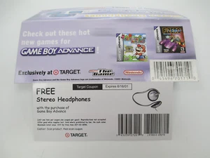 GBA Target Promo Nintendo Gameboy Advance NINPRO Headphones Pamphlet NEVER USED - Picture 1 of 4