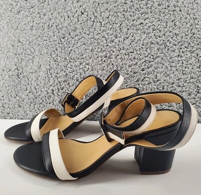 Sandalias Talbots Beatrice para mujer 6,5 gruesas tacones en bloque correas en el tobillo cuero napa Foto 1 de 4