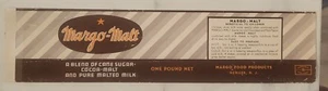 Label Can Margo Food Products Newark New Jersey Margo Malt - Picture 1 of 1