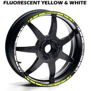 DUCATI SCRAMBLER 800 TWO COLOURS WHEEL RIM STRIPES DECALS STICKERS BIKE KIT - Picture 1 of 12