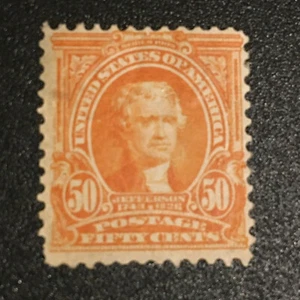 U.S.STAMP #310 Mint Hinged - 1902 50c Jefferson - Picture 1 of 9