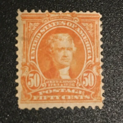 U.S.STAMP  #310 Mint Hinged - 1902 50c Jefferson  - Image 1 of 4
