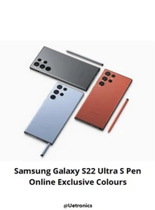 Stylet stylet stylet stylet stylo OEM Samsung Galaxy S22 Ultra S avec Bluetooth & Air Command - Couleurs - Photo 1 sur 8