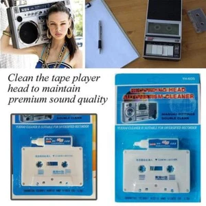 Audio Tape Cassette Head Cleaner Demagnetizer with Care Cleaning Hot. 1 J6I8 - Picture 1 of 11